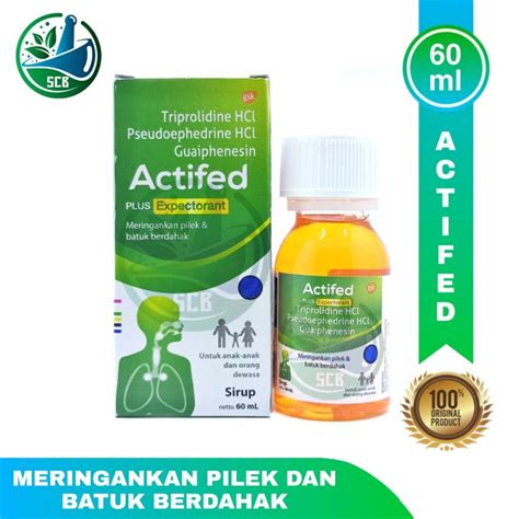 Actifed Plus Expectorant Sirup 60 ML Hijau Meringankan Pilek