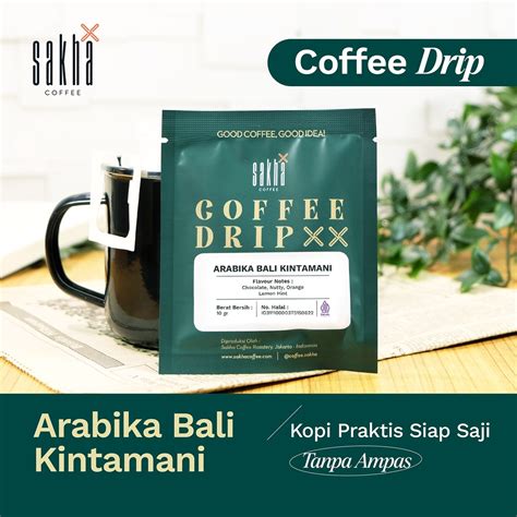 Drip Bag Coffee Arabica Bali Kintamani Pure Arabica Coffee Ready To