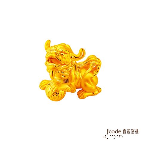 Jcode 真愛密碼 Jcode金飾 白沙屯 招財公獅黃金擺件 Pchome 24h購物