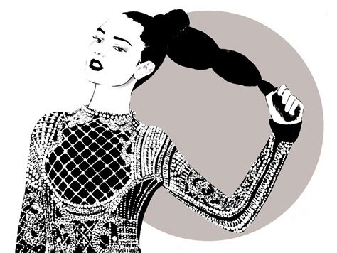 Gypsy Ballads Balmain Fashion Art Illustration Balmain Fashion