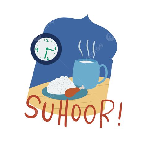 Suhoor Hd Transparent Suhoor Time Flat Illustration Suhoor Suhoor