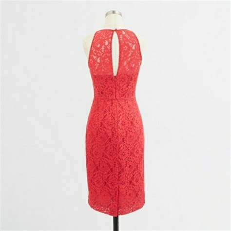 J Crew Dresses Nwot Pamela Dress In Leavers Lace Poppy Red Poshmark