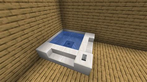 Minecraft How To Make A Working Bathtub Youtube