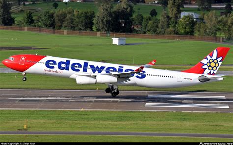 Hb Jmf Edelweiss Air Airbus A Photo By Simon Roth Id