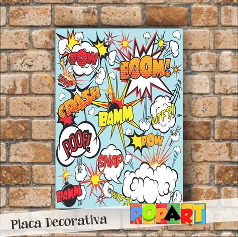 Placa Decorativa Pop Art Elo Produtos Especiais