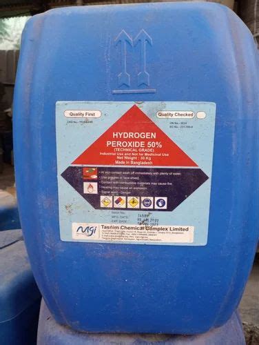 Industrial Grade Hydrogen Peroxide 50 30ltr At Rs 76kg In Guwahati Id 2850321396997