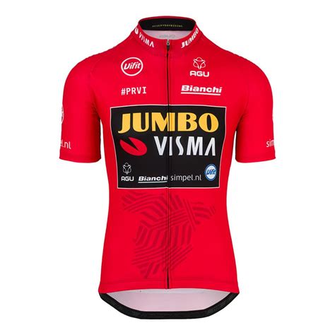 Maillot Team Jumbo Visma Primoz Roglic Manche Courte Deporvillage