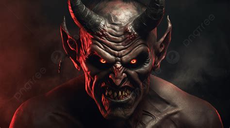 Scary Devil Face With Horns Background Real Devil Picture Devil