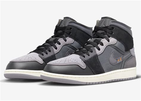 Air Jordan Mid Craft Inside Out Black Grey Dm Release Date Sbd