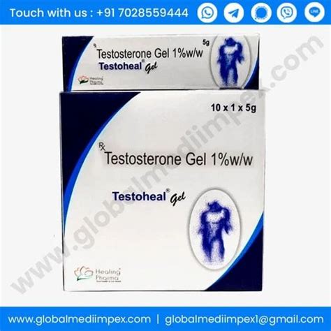 Testoheal Testosterone Gel 5gm In 1 Tube Packaging Size 5 Gm In 1