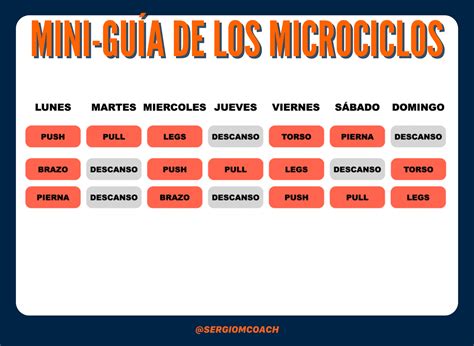 LA MINI GUIA DE LOS MICROCICLOS Sergio M Coach