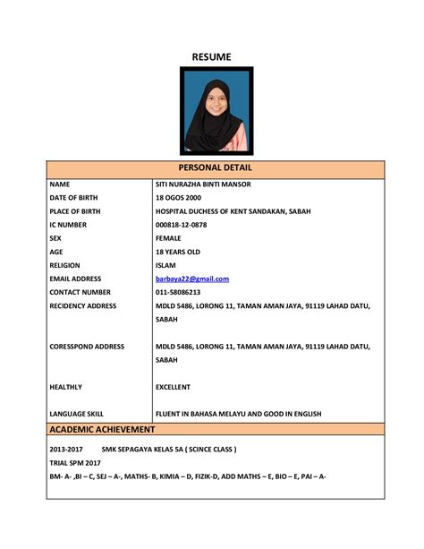 Malaysia Resume Spm Level Structural Designer Resume Samples Velvet Jobs Tujuh Orang