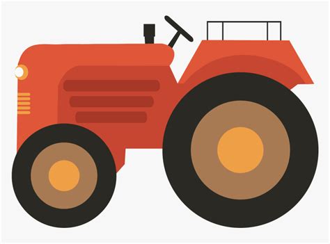 Farm Agriculture Clip Red Tractor Vector Png Tractor Illustration Png