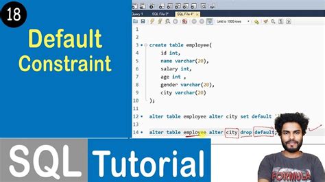 18 Default Constraint In SQL SQL Tutorial YouTube