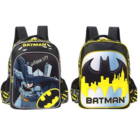 Mochila De Costas Batman Alto Relevo Gothan City Luxcel