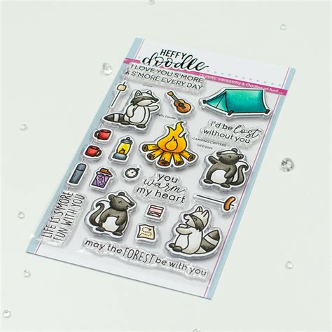 Heffy Doodle Camping Critters Stamp Set Australia
