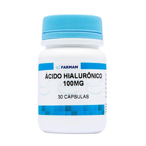 Ácido Hialurônico 100mg 30 Cápsulas