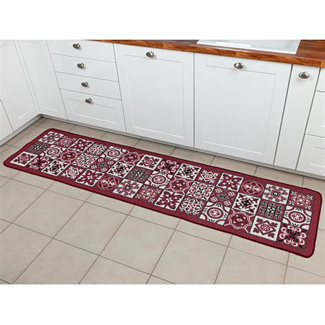 Tapis de cuisine rouge 60x240cm Référence 4263400