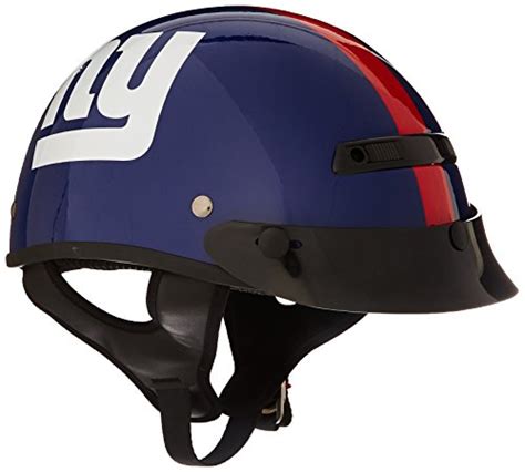 Buy Brogies Bikewear Nfl New York Giants Motorcycle Half Helmet Blue