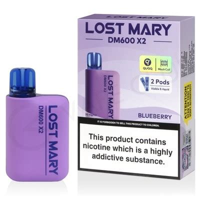 Blueberry Lost Mary DM600 X2 Disposable 1200 Puffs