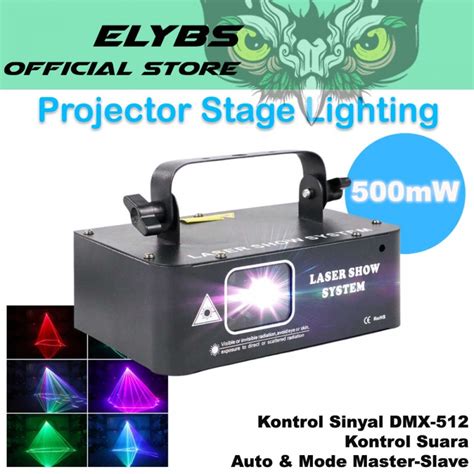 Jual Lampu Proyektor Laser Sorot Panggung Disco Dj Beam Rgb Dmx Suara