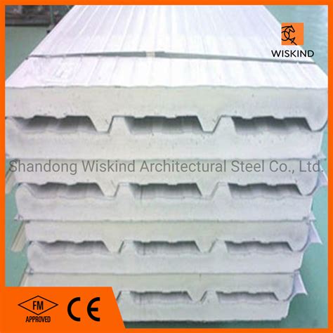 Zinc Coated Color Steel Foil Made Insulated Eps Sandwich Panel For Wall