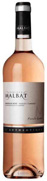 Château Malbat L Authentique Bordeaux Rosé Vivino US