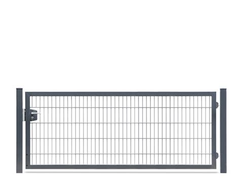 Deutsche Zauntechnik Doppelstabmattenzaun Einzeltor Vario Trend