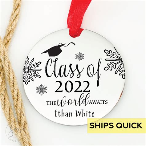 Class Of 2024 Christmas Ornament Personalized Congrats 2024 Ornament T Graduate College