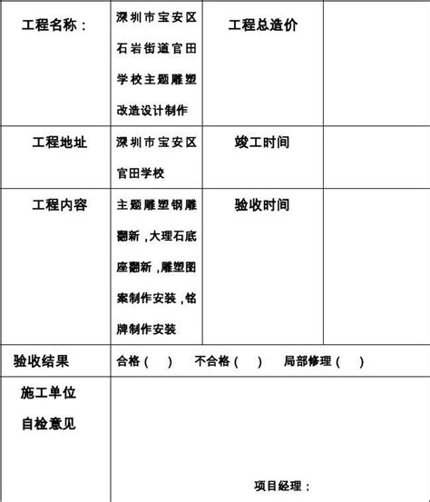 装饰目的竣工工程竣工验收单word文档在线阅读与下载无忧文档