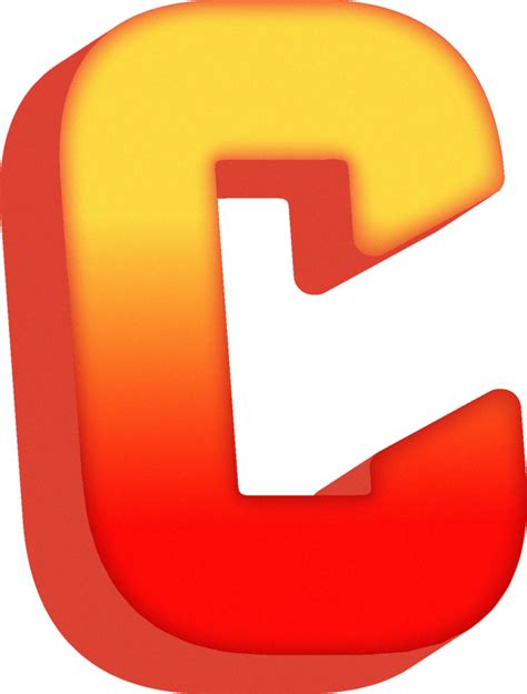 Letter C 3d Bold Orange Alphabet Letter 47081363 Png