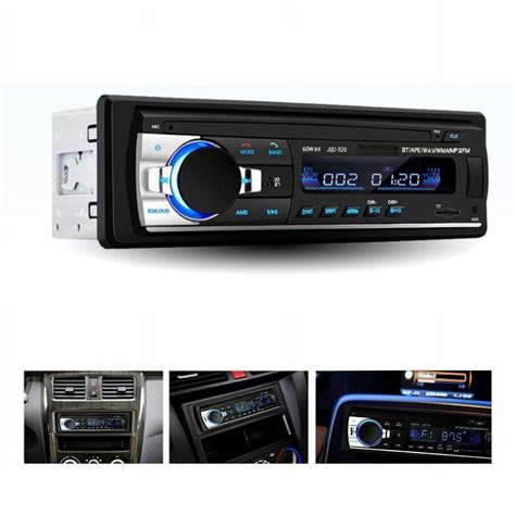 Car Stereo Radio FM SD USB AUX Multiple EQ MP3 Player JSD 520 1 DIN 12V