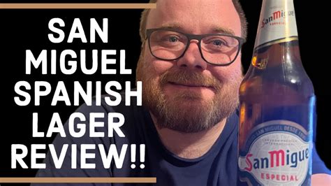 SAN MIGUEL 5 ABV Premium Spanish Lager Beer Review YouTube