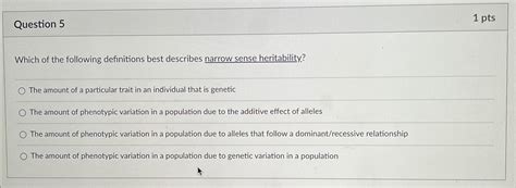 Solved Question Ptswhich Of The Following Definitions Chegg