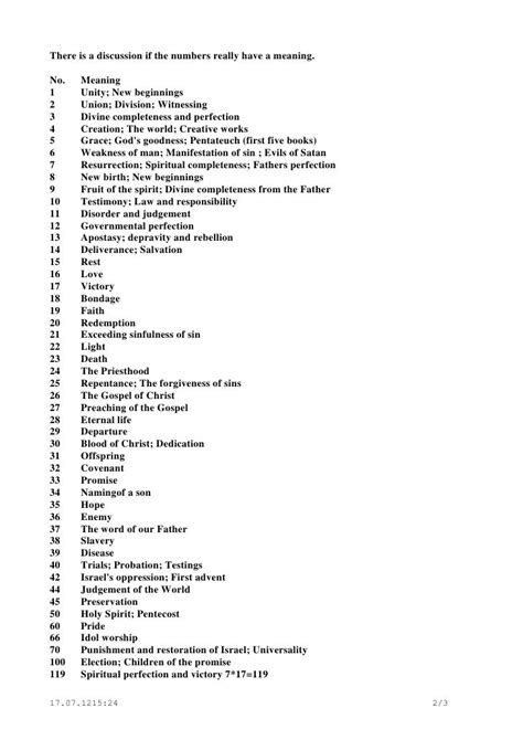 Biblical Number Theory