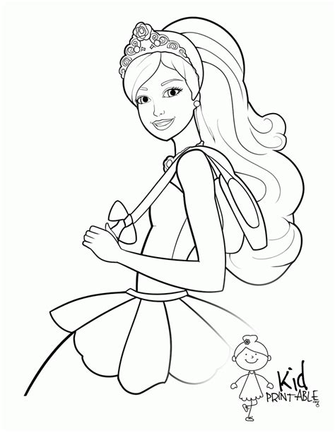 Barbie Ballerina Coloring Pages Coloring Home