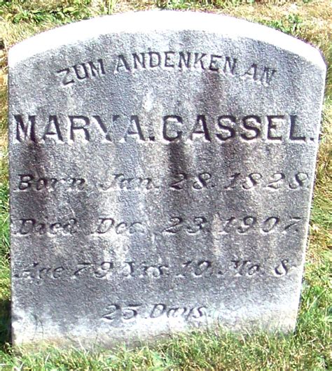 Mary Alderfer Kulp Cassel 1828 1907 Memorial Find A Grave