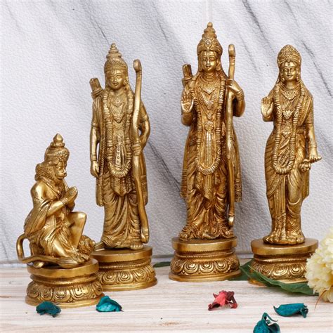 Buy ARTVARKO Ram Darbar Brass Statue Shree Ram Ji Sita Laxman Hanuman