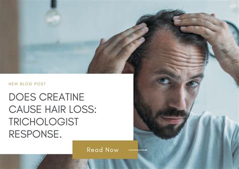 Does Creatine Cause Hair Loss Trichologists Response Aderans Uk