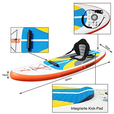 Duraero Aufblasbare Sup Board Stand Up Paddling Im Sup Board Mit Kajak