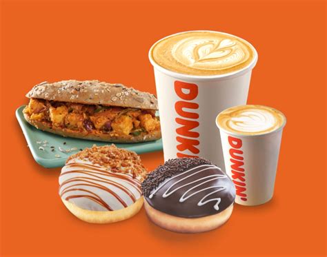 Freshly Brewed Dunkin Coffee Donuts And Burger