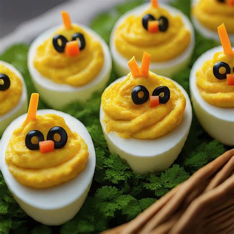 Deviled Egg Chicks Recipe Blissful Delight The Fresh Man Cook