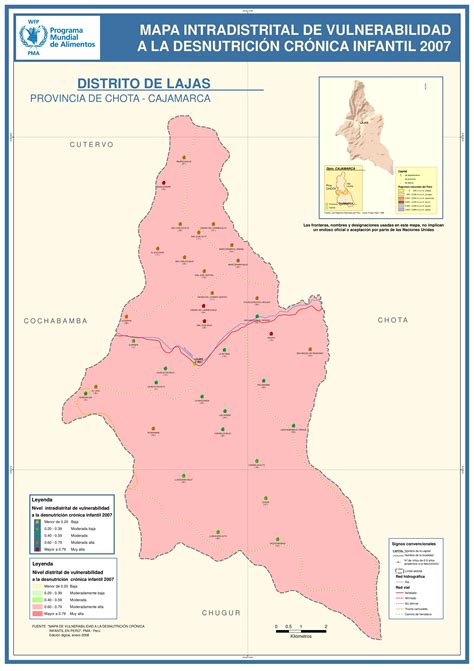 Mapa Vulnerabilidad DNC Lajas Chota Cajamarca By World Food