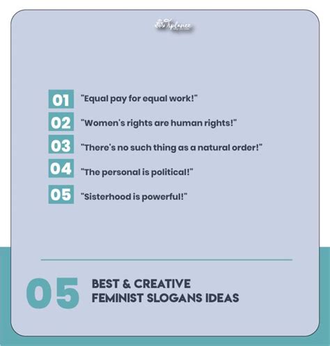 Rules Feminist Slogans Taglines Example Tiplance