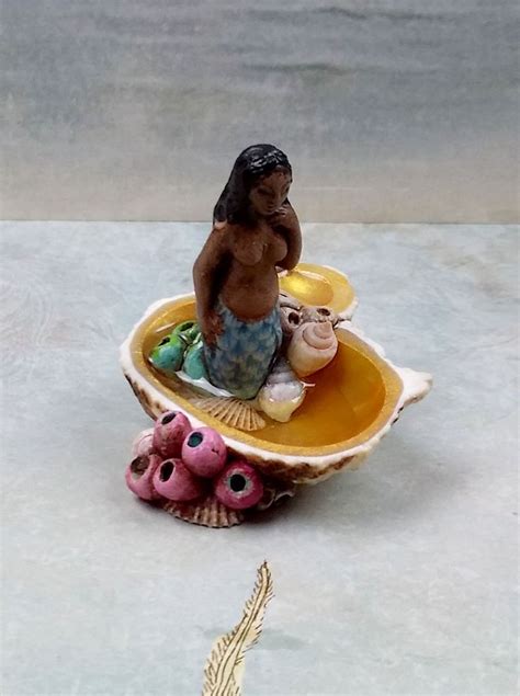 Little mermaid in a shell. | The little mermaid, Decor, Mermaid