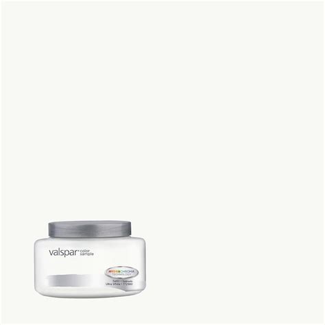 Valspar Ultra White 7006 24 Interior Paint Sample Half Pint In The Paint Samples Department At