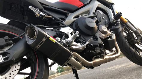 Mt09 Akrapovic Carbon Exhaust Youtube