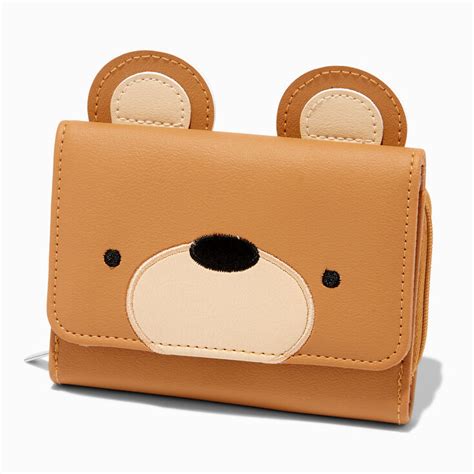 Brown Bear Wallet Claires