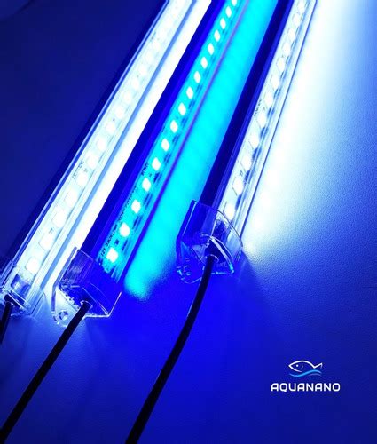 Luminária Led 1 Azul 2 Brancas 50cm P Aquário C wifi AQUANANO