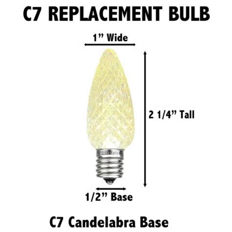 Pack C Led Outdoor Christmas Replacement Bulbs Green C E Base